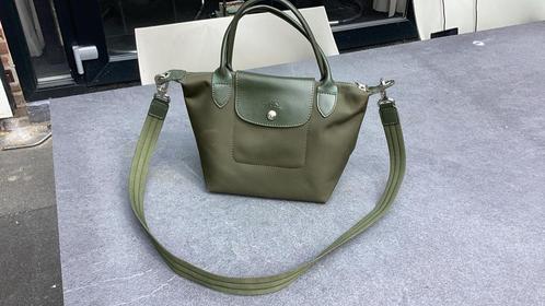 Longchamp tas met afneembare schouderband, Sieraden, Tassen en Uiterlijk, Tassen | Damestassen, Gebruikt, Handtas, Groen, Ophalen of Verzenden