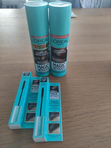 Magic retouch spray 90 ml en haar mascara bruin  beschikbaar voor biedingen
