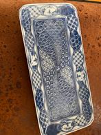 Antieke Chinese schaal, blauw decor, 27x12cm, Antiek en Kunst, Antiek | Porselein, Ophalen of Verzenden