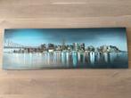 Schilderij van Skyline, 150x50 cm., Ophalen, Gebruikt, 50 tot 75 cm, 125 cm of meer