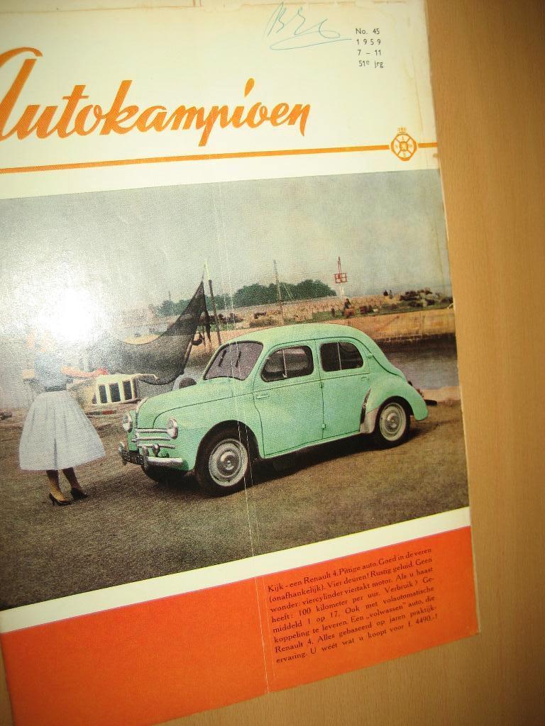 AK 1959 45 Renault 4 Maserati 5000 GT Lancia Appia Giardinet, Ophalen, Zo goed als nieuw, Overige merken