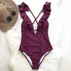 Rood badpak monokini bikini badkleding dames vrouwen, Verzenden, Nieuw, Rood, Badpak