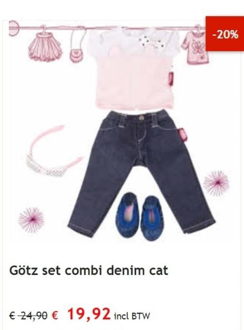 Sets Götz Goetz Gotz kleding Little Kidz met korting., Verzamelen, Poppen, Nieuw, Kleertjes, Ophalen of Verzenden