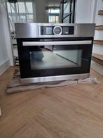 Hele luxe bosch combi oven magnetron serie 8 nis 45cm, Zo goed als nieuw, Oven met grill, Inbouw, 45 tot 60 cm