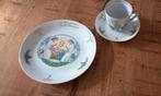 Communie bordje met kop en schotel 1960, Ophalen of Verzenden, Zo goed als nieuw, Kop en/of schotel