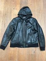 Schott NYC. Unisex Leren Bomberjack & Hoodie Zwart XXXL, Kleding | Heren, Jassen | Winter, Schott, Zwart, Overige maten, Ophalen of Verzenden