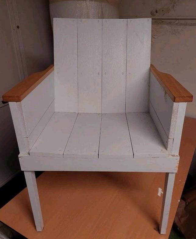 4 Piet Hein Eek Stoelen Grijs Hout Armleuning, Huis en Inrichting, Stoelen, Gebruikt, Vier, Hout, Grijs, Ophalen