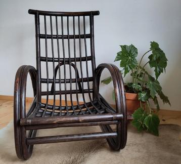 Vintage rotan Manou fauteuil  beschikbaar voor biedingen