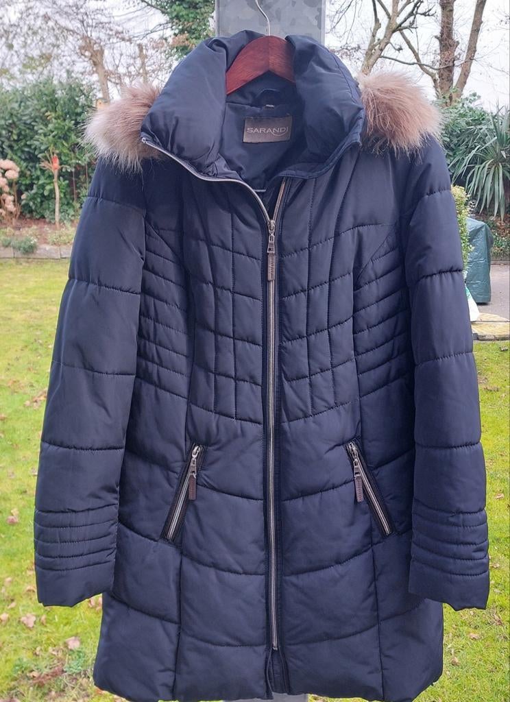 Dames winterjas, donkerblauw, merk Sarandi, maat M, Maat 38/40 (M), Blauw, Sarandi, Ophalen of Verzenden