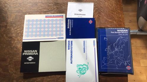 Instructieboekje Nissan Primer 1993 in compl. dashboardmapje, Auto diversen, Handleidingen en Instructieboekjes, Ophalen of Verzenden