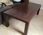 Eetkamertafel, 225,5 x110x77,5 cm, massief hout, bruin, Ophalen, Gebruikt, 100 tot 150 cm, Vijf personen of meer