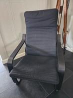 Ikea Poäng fauteuil relax stoel zwart, heel goed!, Ophalen, Zo goed als nieuw, Zwart, Eén