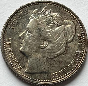 Zilveren kwartje 1906 topkwaliteit! beschikbaar voor biedingen