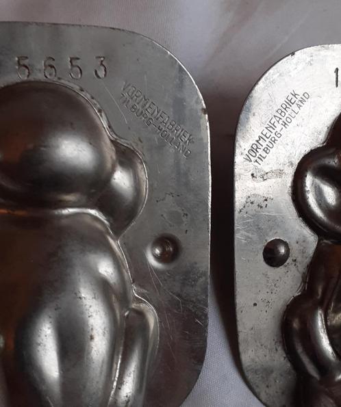 Te koop gevraagd Oude metalen dubbele CHOCOLADEVORMEN, Antiek en Kunst, Curiosa en Brocante, Ophalen of Verzenden