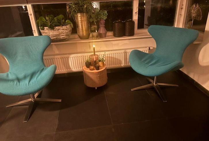 2 mooie design fauteuils, Huis en Inrichting, Fauteuils, Zo goed als nieuw, 50 tot 75 cm, 75 tot 100 cm, Ophalen