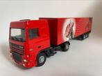 model DAF XF95 met oplegger Lion Car Toys Coca Cola 1/50, Hobby en Vrije tijd, Modelauto's | 1:50, Ophalen of Verzenden, Gebruikt