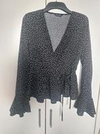 Leuk overslag blouse van shein, Ophalen of Verzenden, Zo goed als nieuw, Maat 36 (S), Zwart