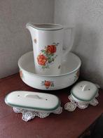 Brocante lampet stel, met zeep en kam bakje, Antiek en Kunst, Ophalen