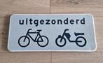 Oud verkeersbord uitgezonderd fietsen & bromfietsen, Ophalen of Verzenden, Gebruikt