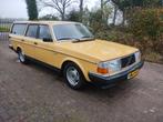 Volvo 245GL 1981 leder service gehad apk 08-2027, Auto's, Achterwielaandrijving, Zwart, 2112 cc, Leder