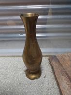 Vintage messing vaas, Huis en Inrichting, Woonaccessoires | Vazen, Overige materialen, Gebruikt, Geel, Ophalen of Verzenden