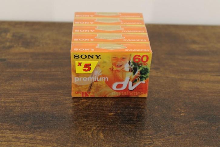 Sony DV Bandjes DVM60PR3 5 stuks, Audio, Tv en Foto, Videocamera's Digitaal, Nieuw, Band, Disc of Geheugen, Mini dv, Sony, Ophalen of Verzenden
