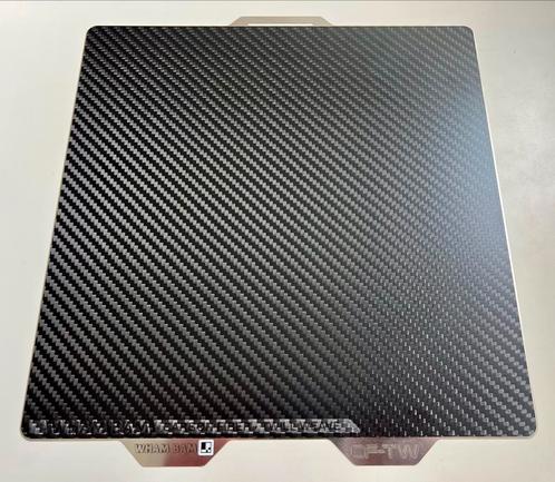 Wham Bam Carbon build plate voor X1C, A1, P1, Computers en Software, 3D-printerbenodigheden, Nieuw, Ophalen of Verzenden
