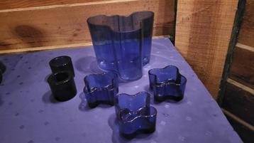Vaas Ittala Alvar Aalto 16 cm blauw beschikbaar voor biedingen