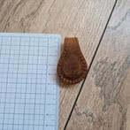 Lederen magneet clip voor journal, planner etc. Bruin., Ophalen of Verzenden, Zo goed als nieuw, A5