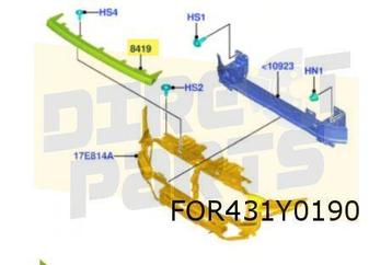 Ford Transit Custom (11/23-) sierlijst voorbumperversterking beschikbaar voor biedingen