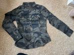 Camouflage blouse groen studs mt. S, Ophalen of Verzenden, Zo goed als nieuw, Maat 36 (S), Groen