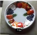 Design fruitschaal kunststof diameter 38 cm, Huis en Inrichting, Woonaccessoires | Schalen en Manden, Kunststof, Schaal, Rond