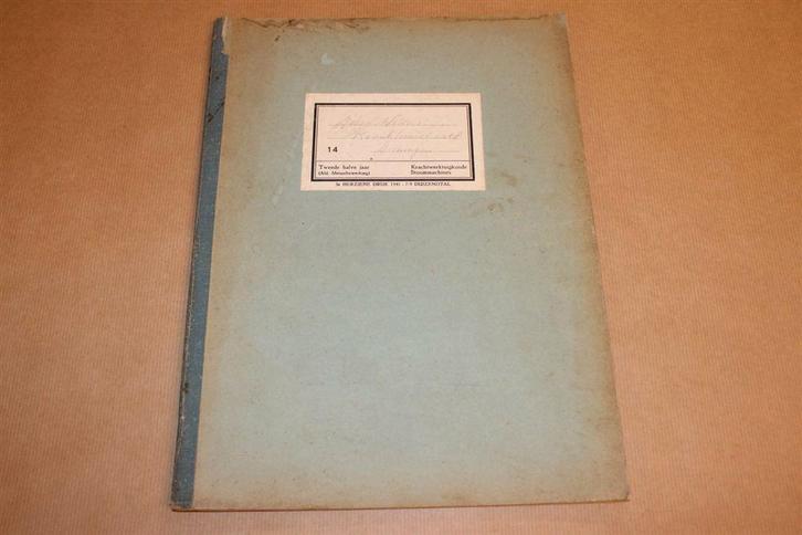 Handleiding Krachtwerktuigkunde - De Stoommachine 1941, Boeken, Techniek, Zo goed als nieuw, Bouwkunde, Ophalen of Verzenden