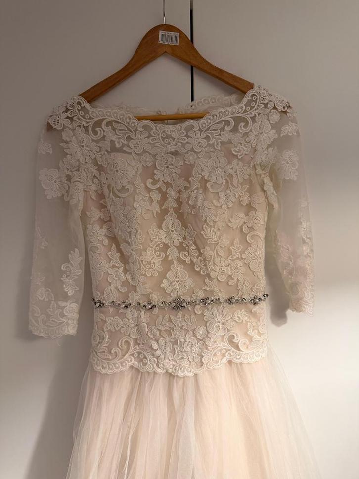 Trouwjurk, Kleding | Dames, Trouwkleding en Trouwaccessoires, Zo goed als nieuw, Trouwjurk, Wit, Ophalen