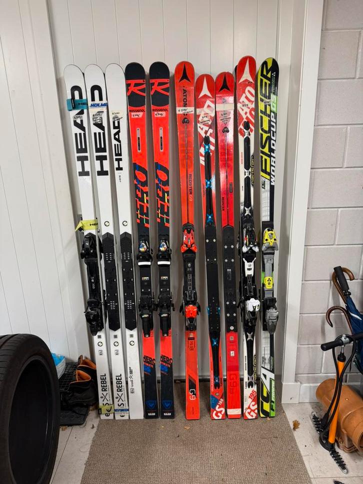 OPRUIMING! Diverse (reuzen)slalom ski’s, Sport en Fitness, Skiën en Langlaufen, Zo goed als nieuw, Ski's, Overige merken, 160 tot 180 cm