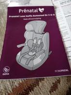 Prenatal Luxe Isofix Autostoel Gr. 1-2-3, Kinderen en Baby's, Autostoeltjes, Verstelbare rugleuning, Zo goed als nieuw, 9 t/m 36 kg
