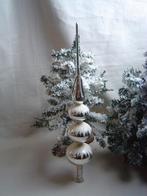 Oude grote zilveren piek met 3 gesuikerde bollen, Diversen, Kerst, Ophalen of Verzenden, Gebruikt