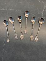 6 Verzilverde Souvenir Lepeltjes, Ophalen of Verzenden