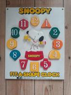 Vintage Snoopy fit a shape learning clock, Ophalen of Verzenden