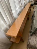 Vintage houten gymnastiek banken, 2x goede stevige staat, Ophalen, Gebruikt
