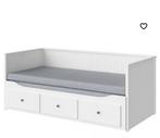 Ikea Hemnes Bedbank, Huis en Inrichting, Slaapkamer | Bedden, Eenpersoons, Wit, Ophalen of Verzenden, Zo goed als nieuw