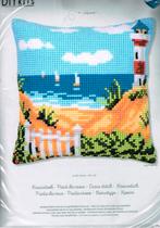 Cado vervaco borduurpakket kussen vuurtoren  731, Hobby en Vrije tijd, Borduren en Borduurmachines, Ophalen of Verzenden, Nieuw