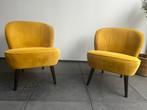 Woood fauteuil sara kwantum okergeel, Huis en Inrichting, Ophalen, Gebruikt, 75 tot 100 cm, Stof