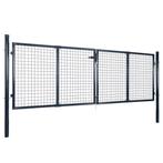Gaaspoort 289x100 cm gegalvaniseerd staal grijs, Ophalen of Verzenden, Nieuw, IJzer