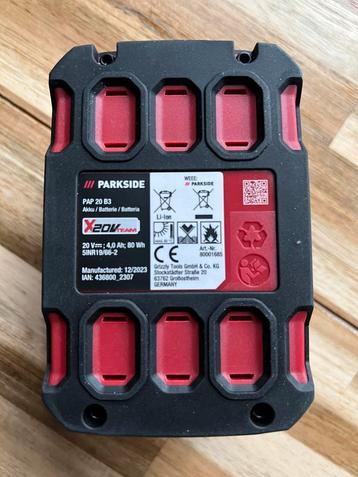 Parkside 20V Accu 4Ah - Zo goed als nieuw! beschikbaar voor biedingen