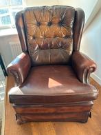 Chesterfield fauteuil, Ophalen, Gebruikt, Chesterfield, Leer