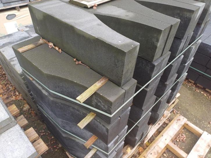 Stapelblok Linia Wave 15x15x60cm opruiming, Tuin en Terras, Bielzen en Borders, Nieuw, Blok, Beton, Minder dan 25 cm, Minder dan 100 cm