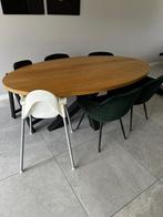 Eettafel ovaal 2m x 1,10m, Huis en Inrichting, Tafels | Eettafels, Ophalen, Gebruikt, 100 tot 150 cm, 200 cm of meer