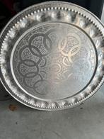 Marokkaanse tafel dienblad theetafel bijzettafel, Nieuw, Minder dan 45 cm, Rond, Oriëntaal