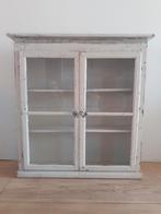 Oud vitrinekastje brocante, Ophalen, Gebruikt, 50 tot 100 cm, Glas